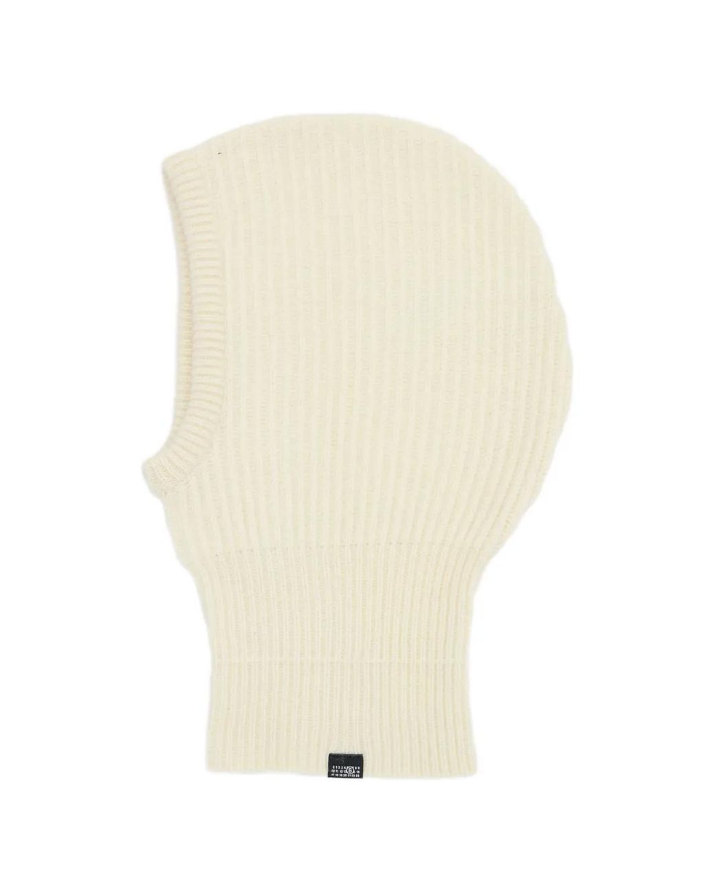 MM6 by Maison Margiela White Knit Balaclava
