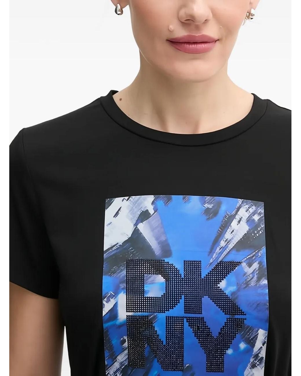 DKNY Black Graphic-Print T-Shirt