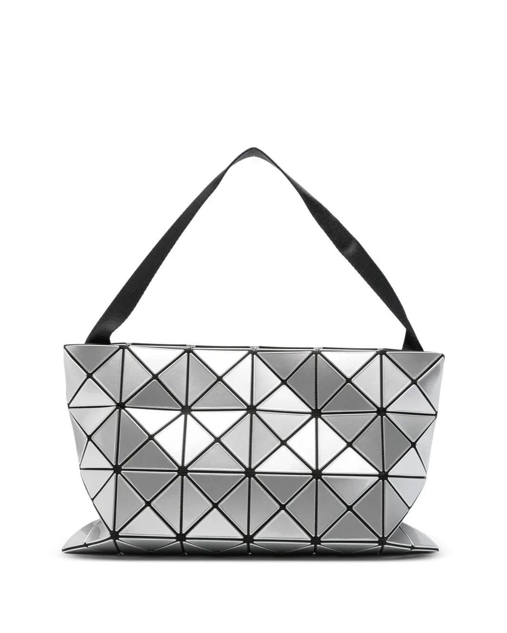 Issey Miyake White Geometric Shoulder Bag
