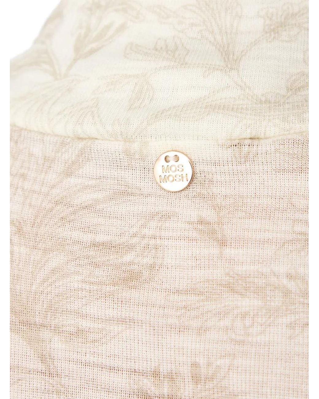 Mos Mosh White Mmxinna Floral-Print High-Neck Top