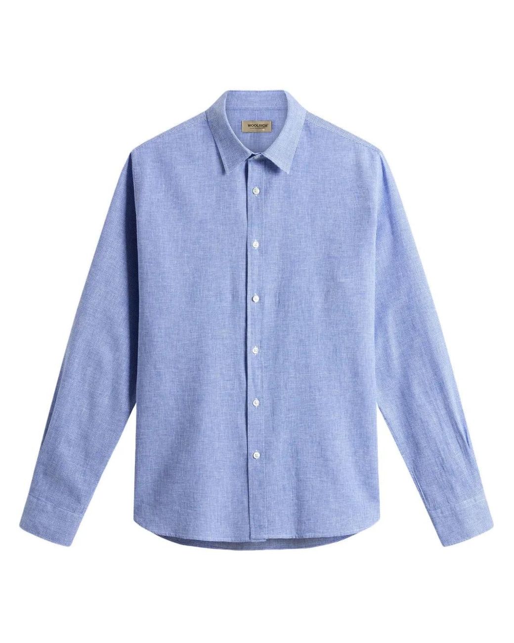 Woolrich Button-Down Overhemd in het Blue voor heren