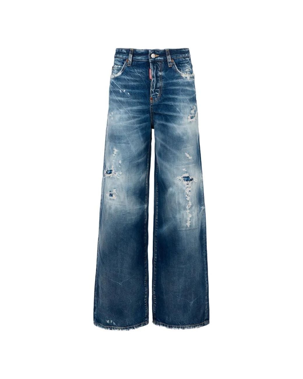 DSquared² Blue Brando Classic Baggy Jeans