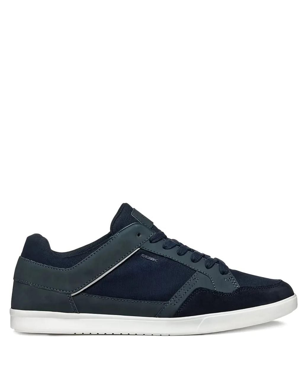 Geox Blue Walee Suede Sneakers for men