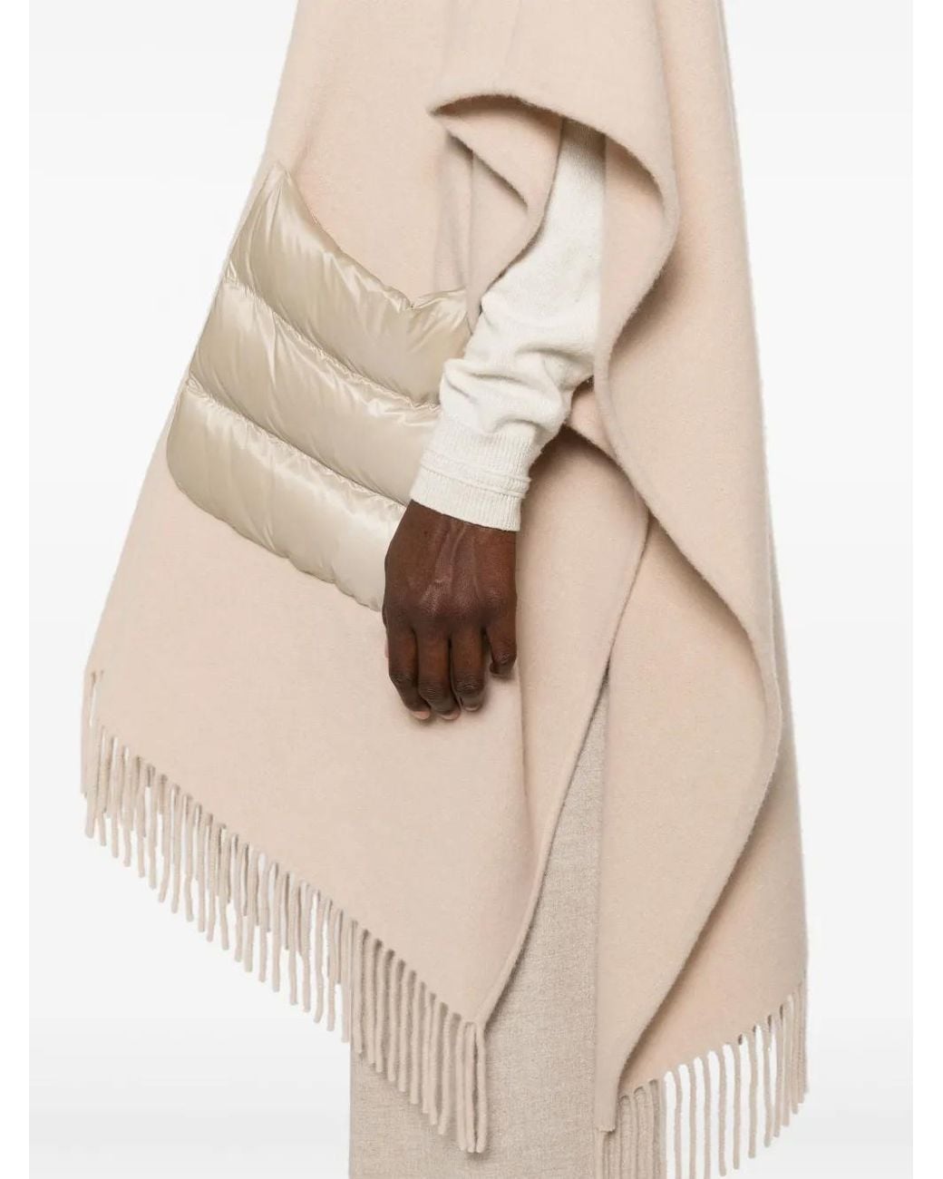 Herno Natural Cape Mit Fransen