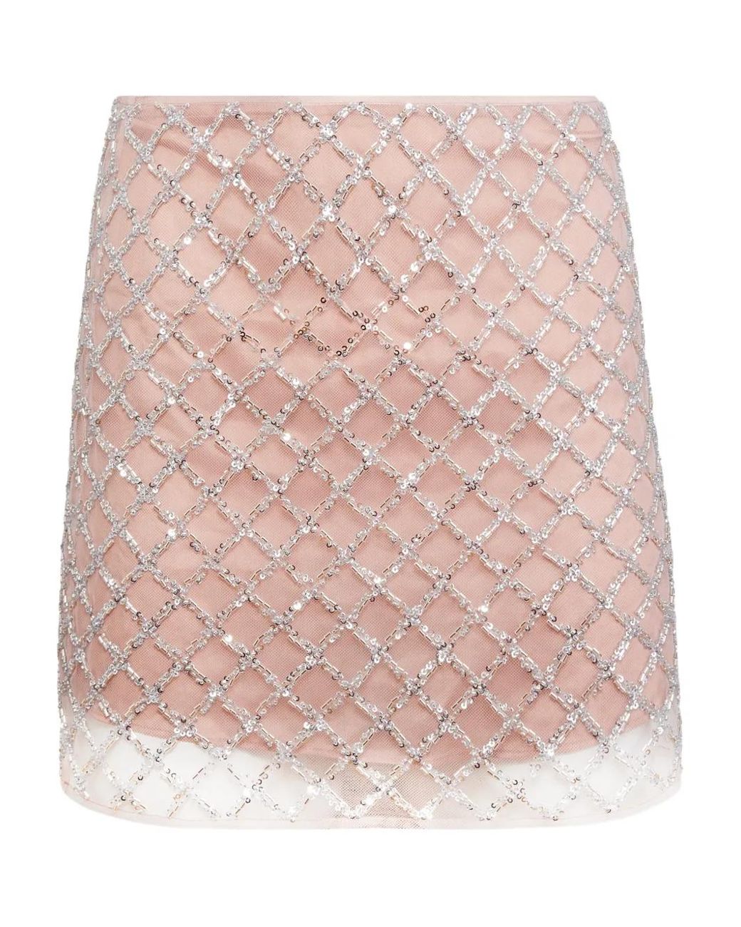 Fleur du Mal Verfraaide Mini-Rok in het Pink