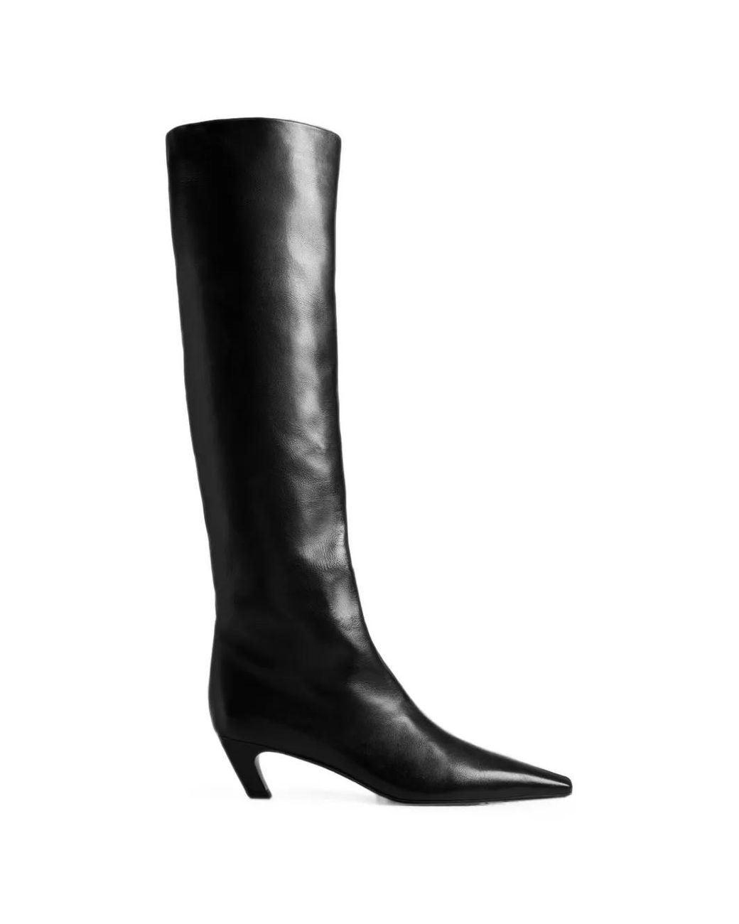 Khaite Black Boots Knee-High Leather