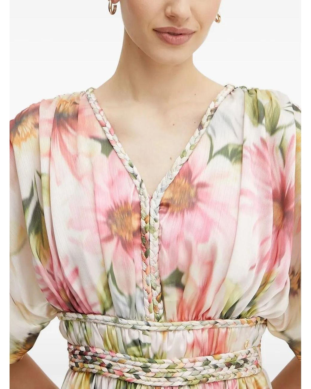 guess floral midi dress GUESS Women's Floral-Print Ruffled-Hem Midi Dress