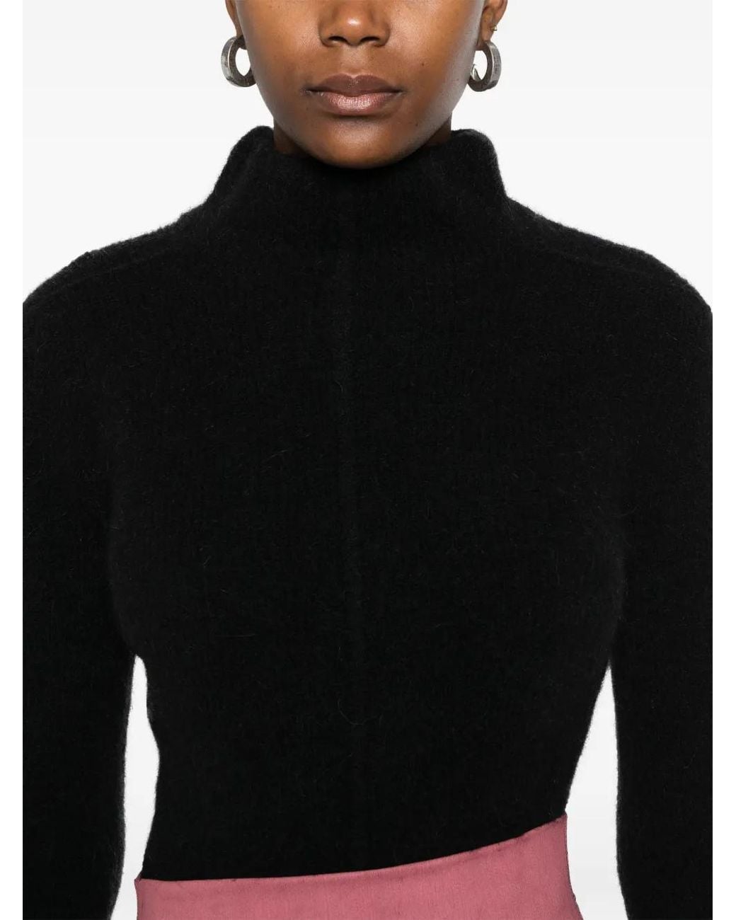Rick Owens Black Headon Sweater