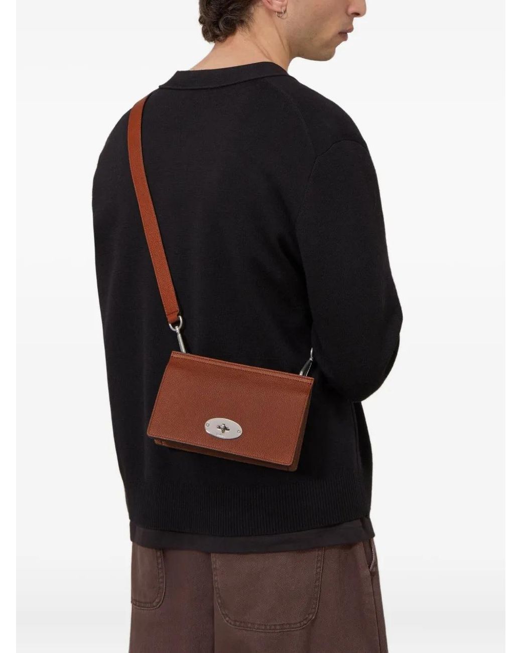 Mulberry Brown Antony Shoulder Bag for men