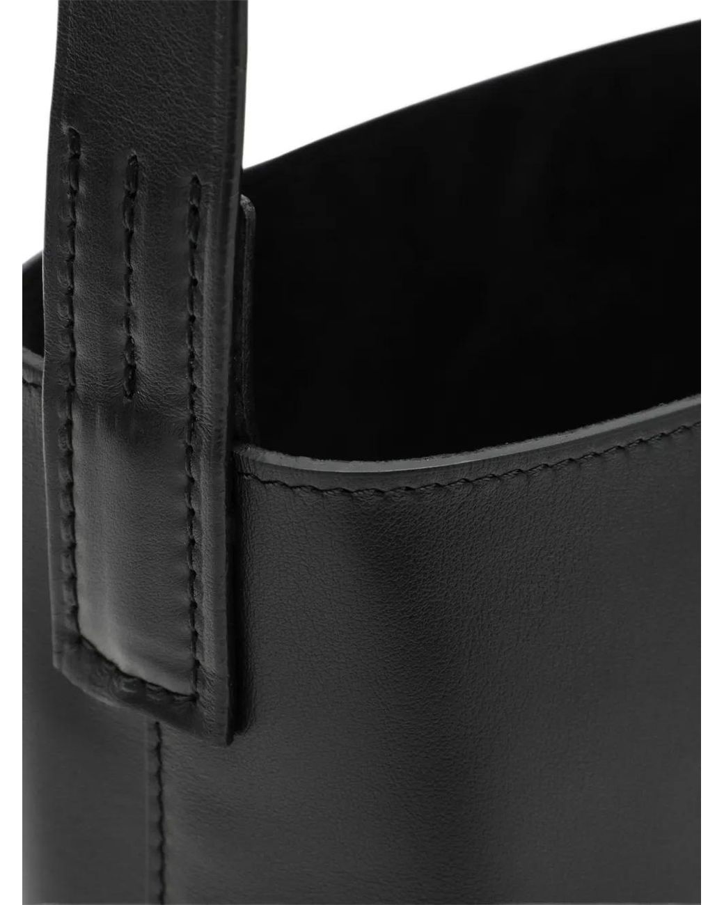 Borsa A Spalla Smooth di Auralee in Black