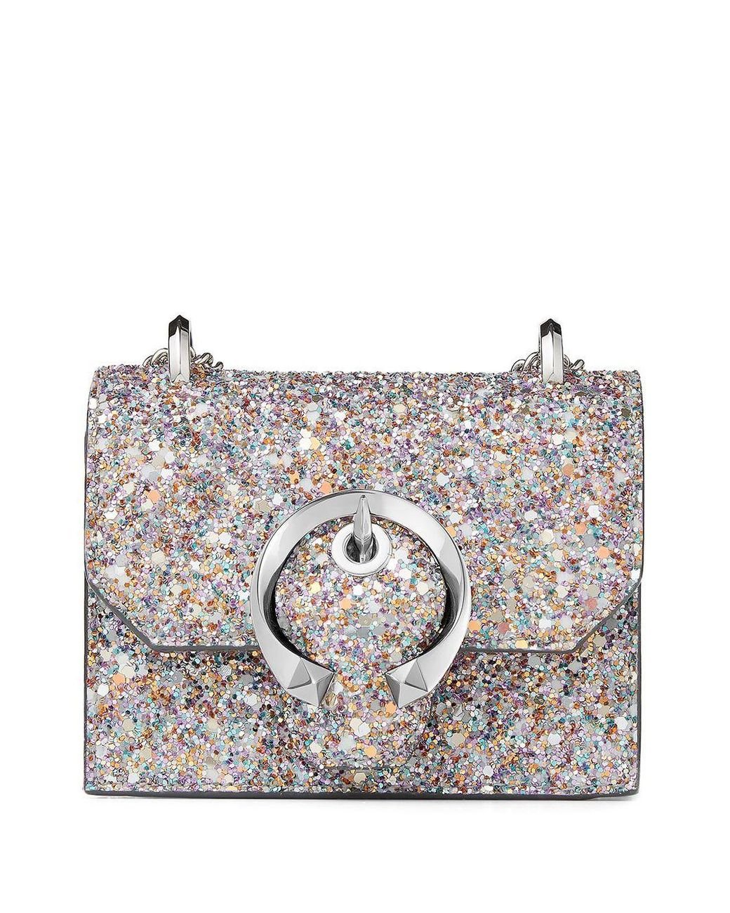 新品同様　JIMMY CHOO ミニパリス　ショルダーバッグ　グリッター Jimmy Choo Mini Paris Glow-in-the-dark Glitter Bag in
