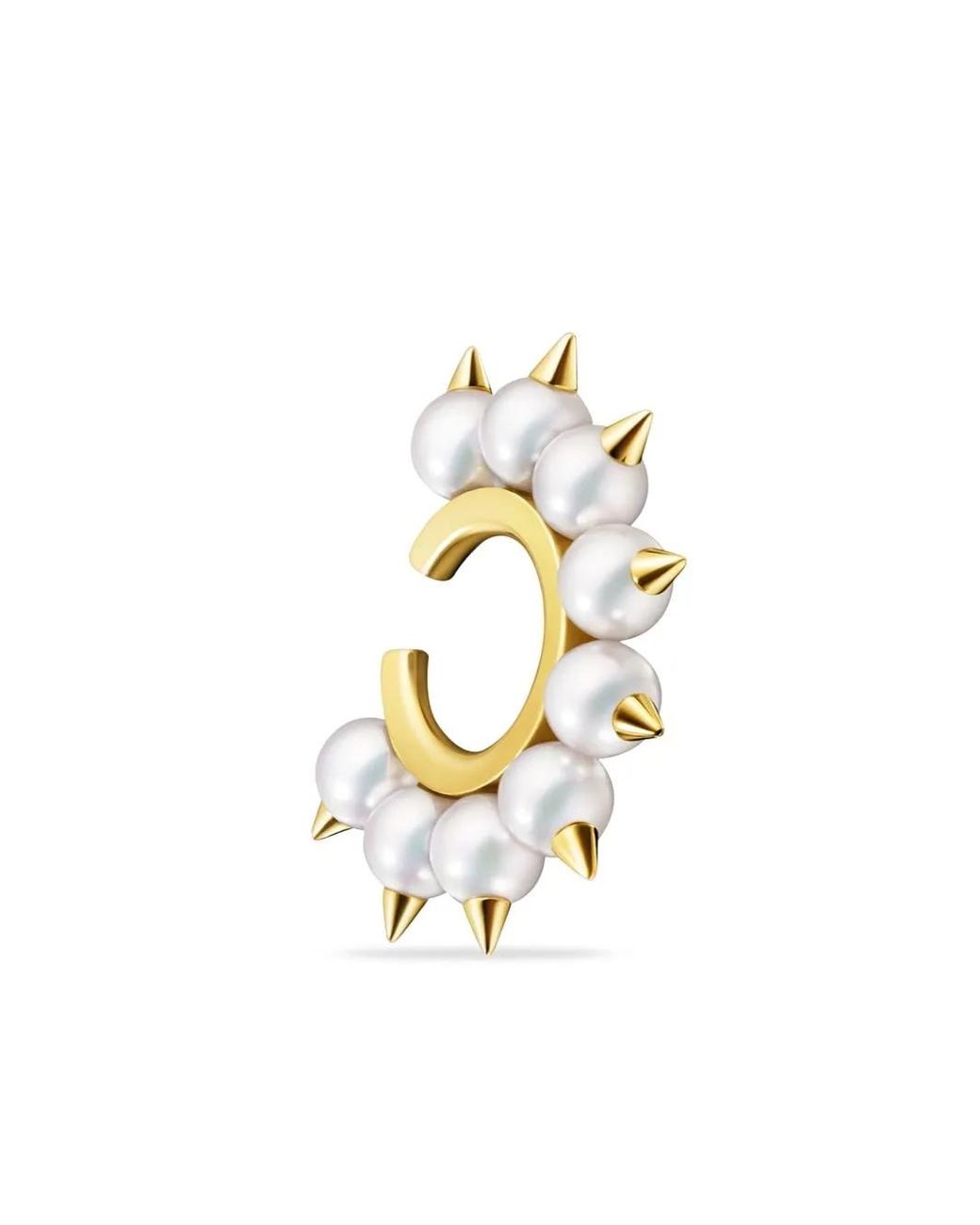 Tasaki White 18Kt Collection Line Danger Tribe Earring