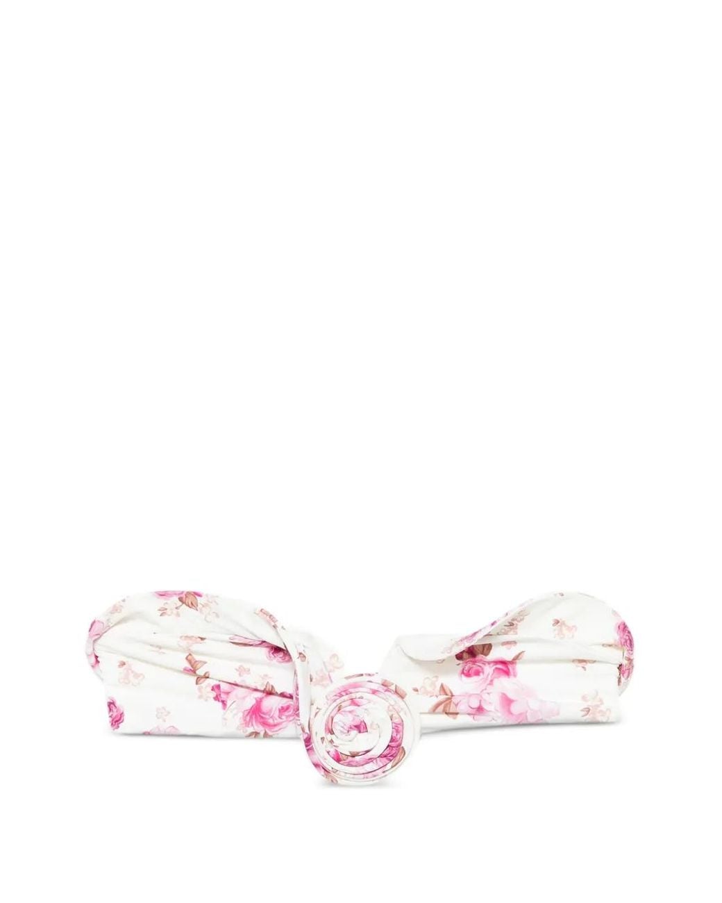 Magda Butrym Pink Floral-Pattern Swim Bra
