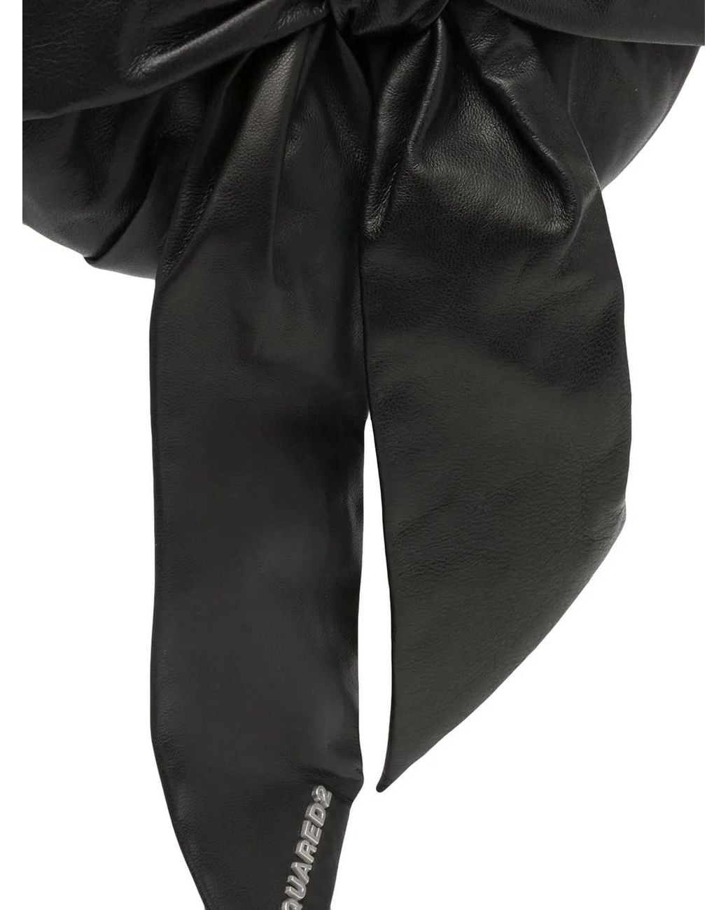 DSquared² Black Hobo Mini Bow Handbag