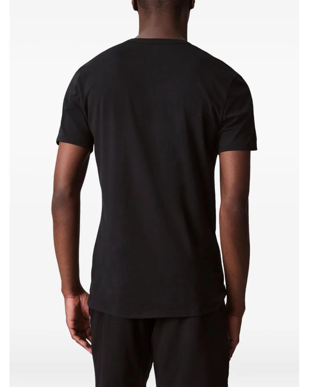 Calvin Klein Black Crew-Neck T-Shirt (Set Of Three) for men