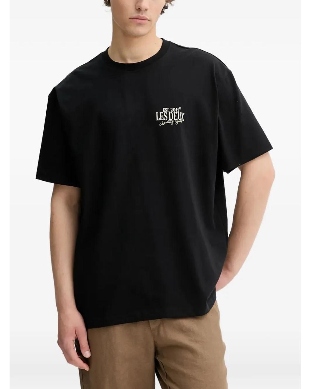 Les Deux Black Allen Short-Sleeve T-Shirt for men