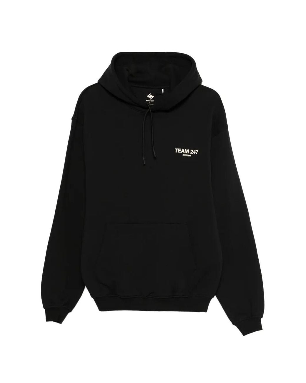 Represent Black Team 247 Oversized Hoodie for men
