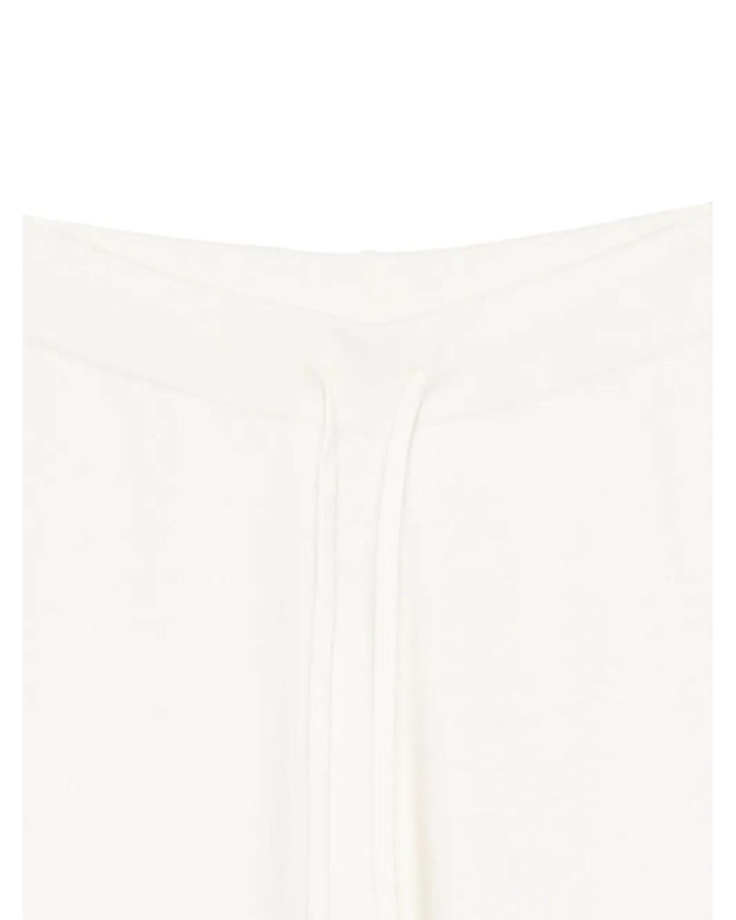 Yves Salomon White Drawstring Trousers