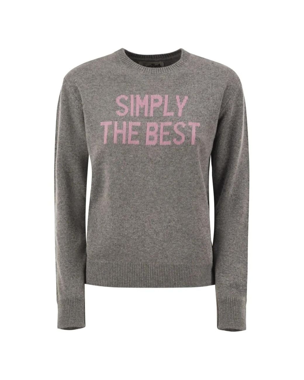 Mc2 Saint Barth Gray New Queen Crewneck Sweater