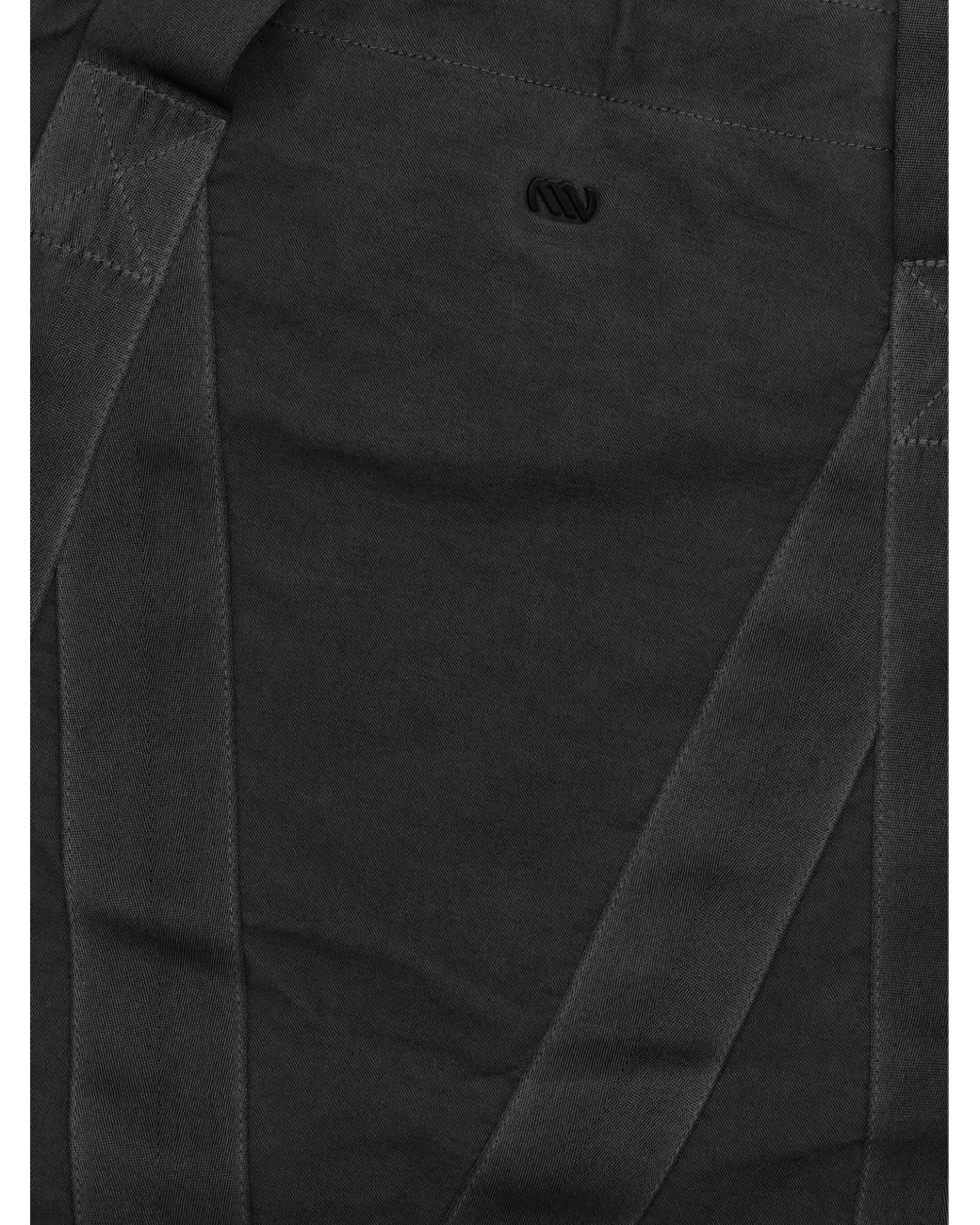 Massimo Osti Studio Black Sacoche À Lien De Resserrage for men