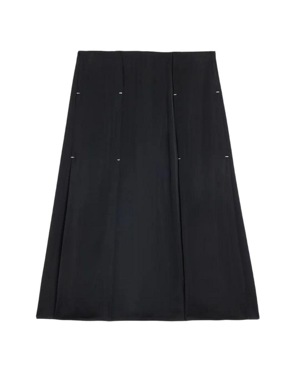 Jil Sander Black Fluid Pleated Skirt