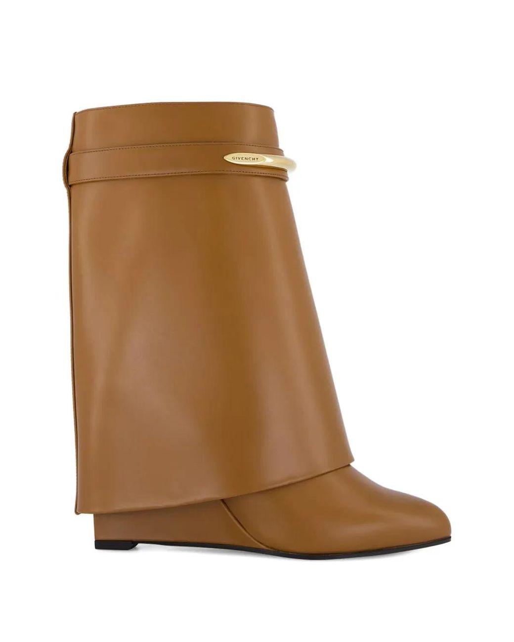 Givenchy Brown Shark Pinch Stiefeletten Aus Leder