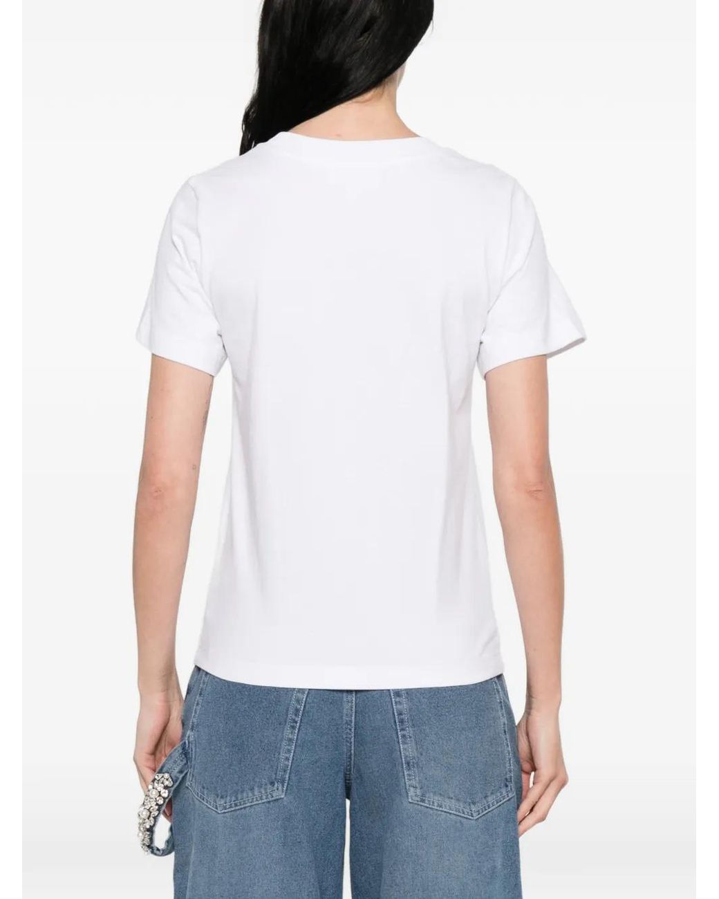 ShuShu/Tong White Floral Appliqué T-Shirt