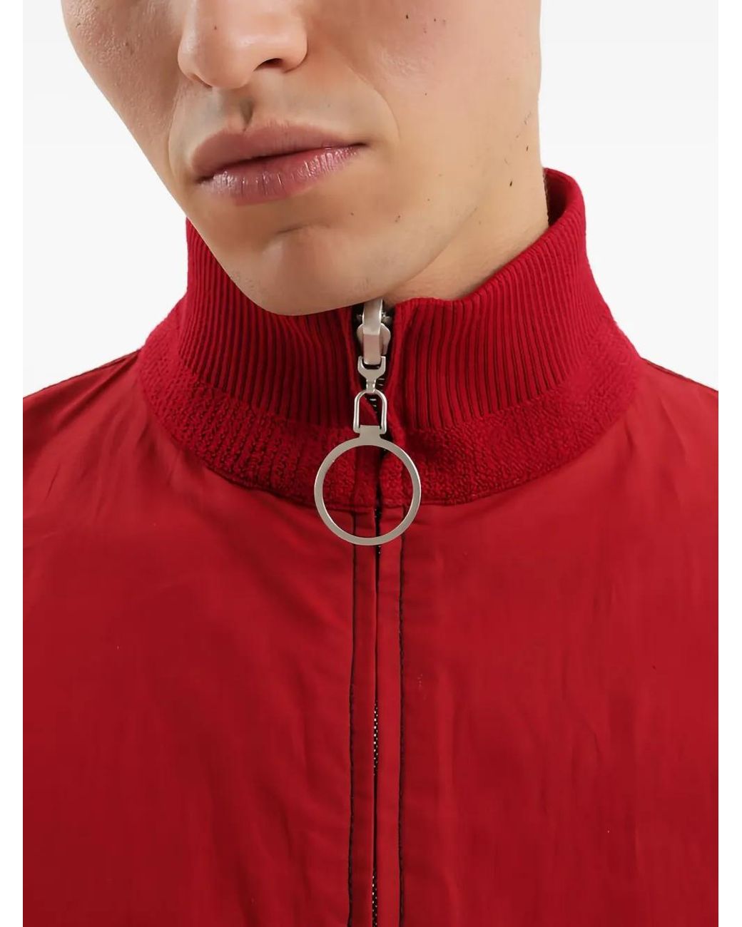 1989 STUDIO Black Zip Lightweight Jacket for men