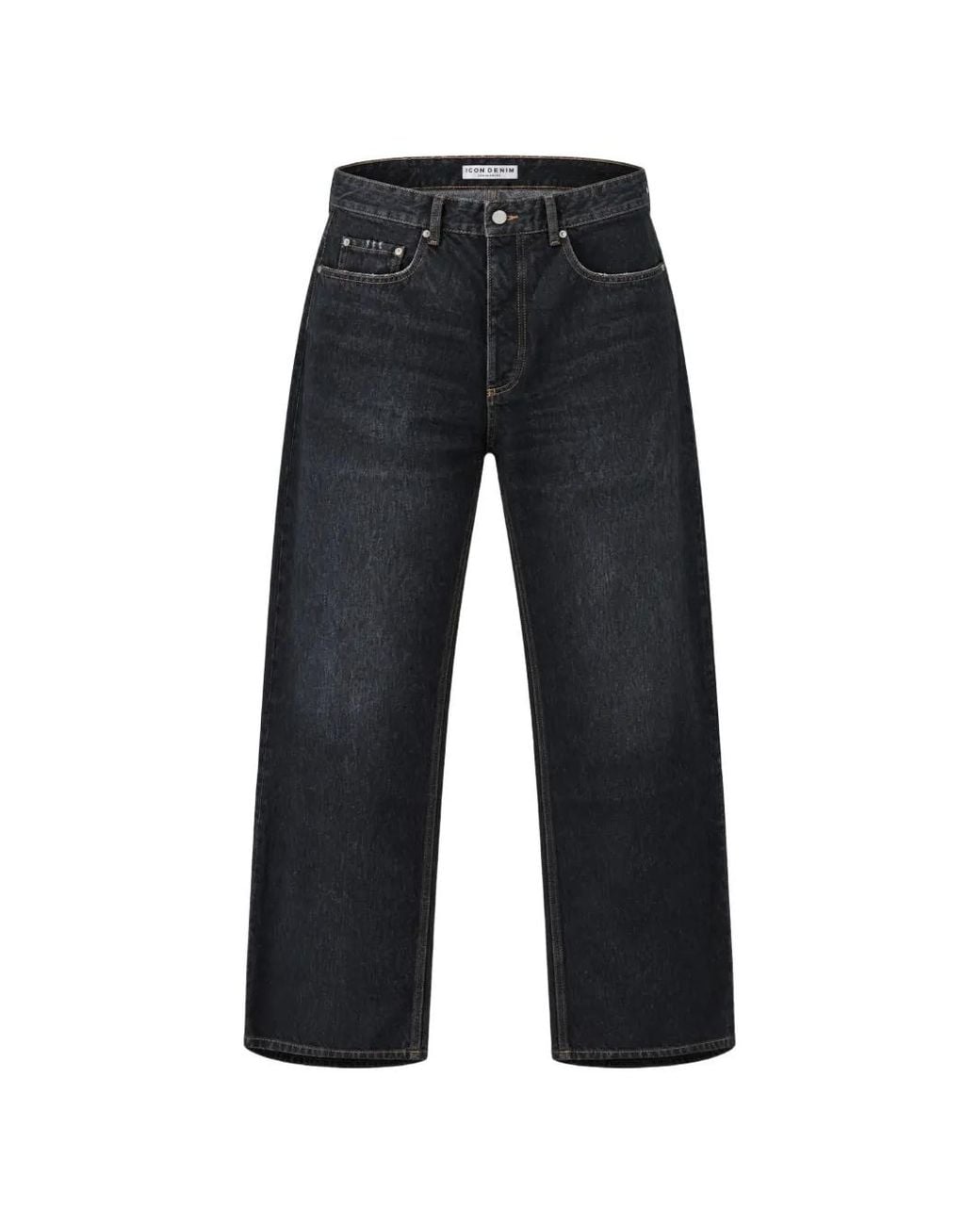 ICON DENIM Blue Will Faded Straight-Leg Jeans for men