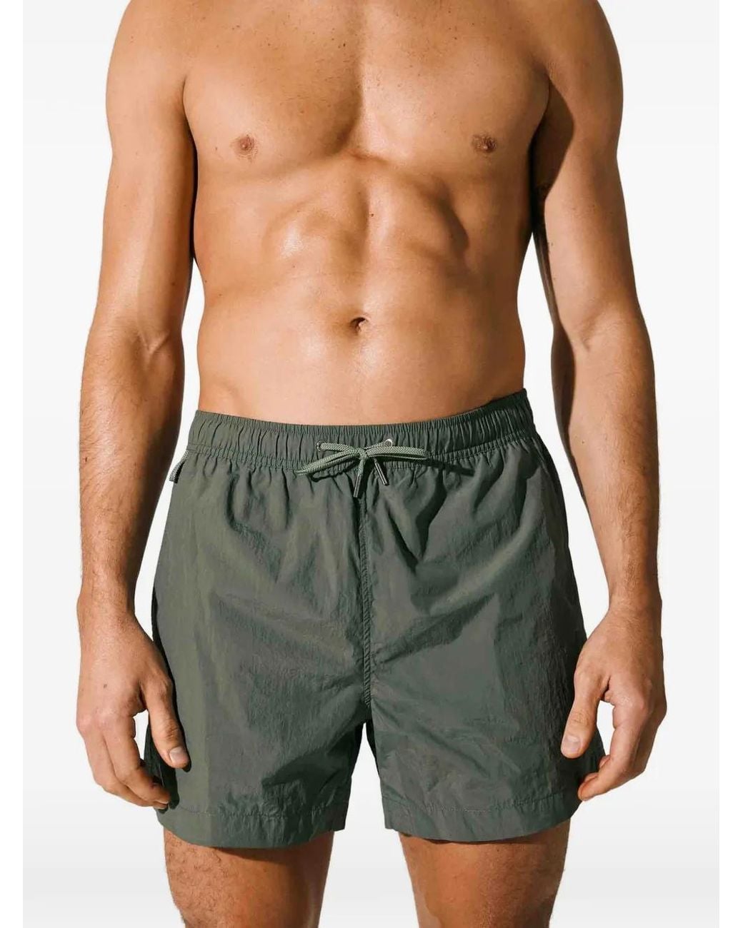 CDLP Green Drawstring-Waistband Swim Shorts for men