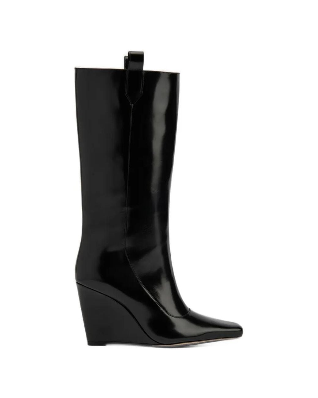 By Far Black Drama Knee-High Boots