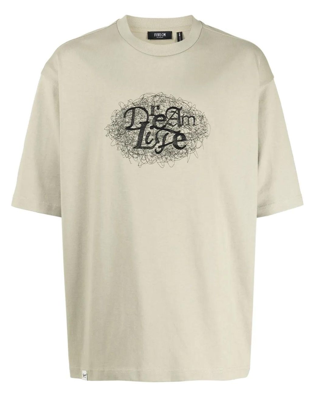 FIVE CM Natural Graphic-Print Cotton T-Shirt for men