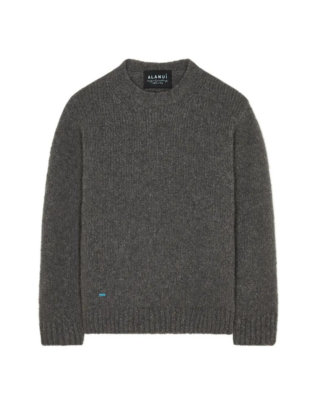 Alanui Gray Finest Crew-Neck Sweater for men