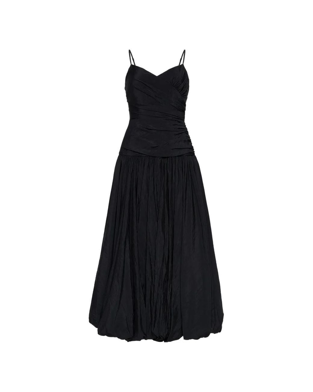 Cinq À Sept Black Fia Draped Dress