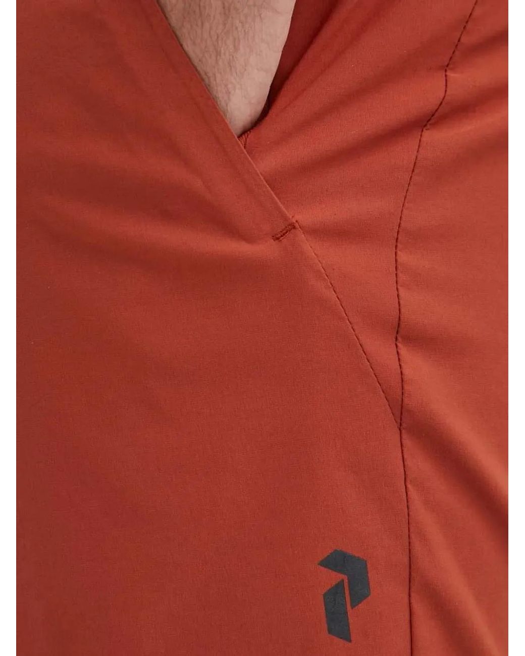 Peak Performance Red Logo-Print Zip-Pocket Shorts for men