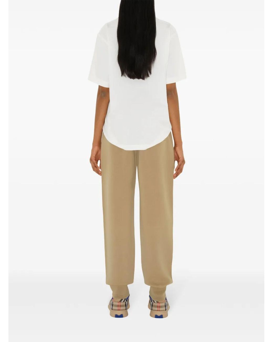 Burberry Natural Wool-Blend Track Pants