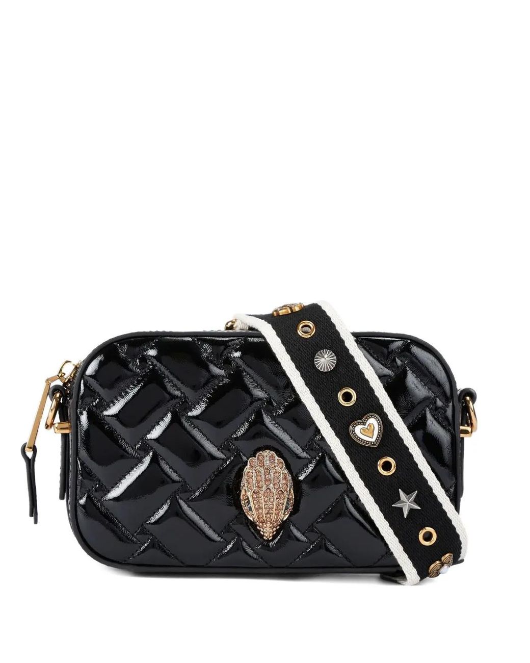 Kurt Geiger Black Kensington Leather Cross Body Bag