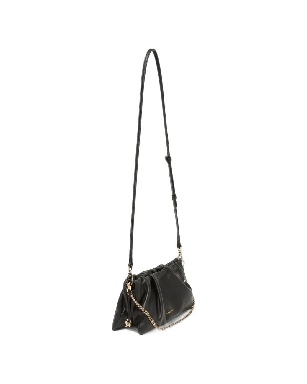 Fabiana Filippi White Ruched Chain-Link Shoulder Bag