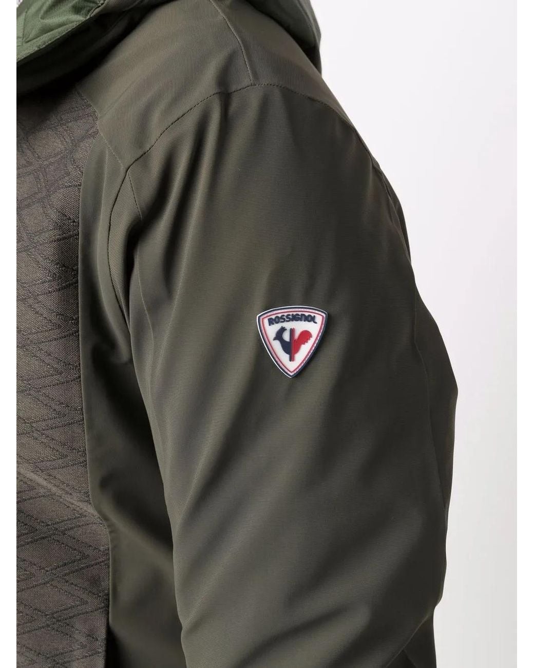 Rossignol Black Hooded Panelled Jacket for men