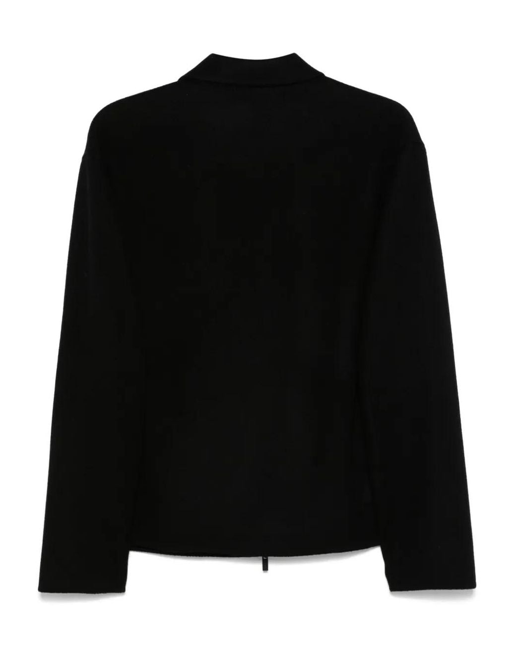 Hevò Black Verdemare Zip-Up Jacket for men