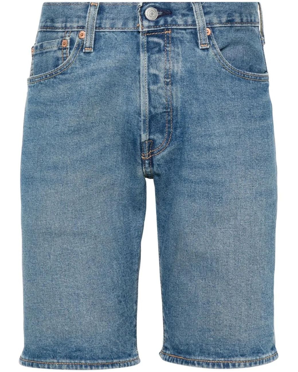 Levi's Blue 501 Original Straight-Cut Shorts for men