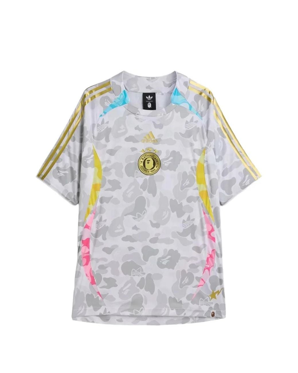Adidas Gray Teamgeist Tee Bape A T-Shirt for men