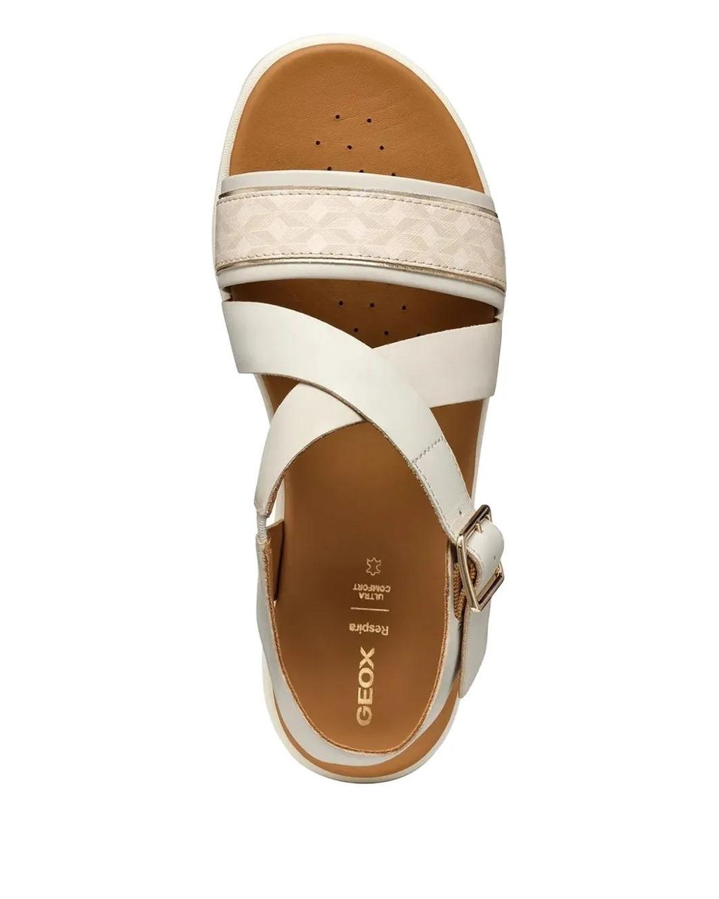 Geox Natural 60Mm Buckle-Fastening Platform Sandals