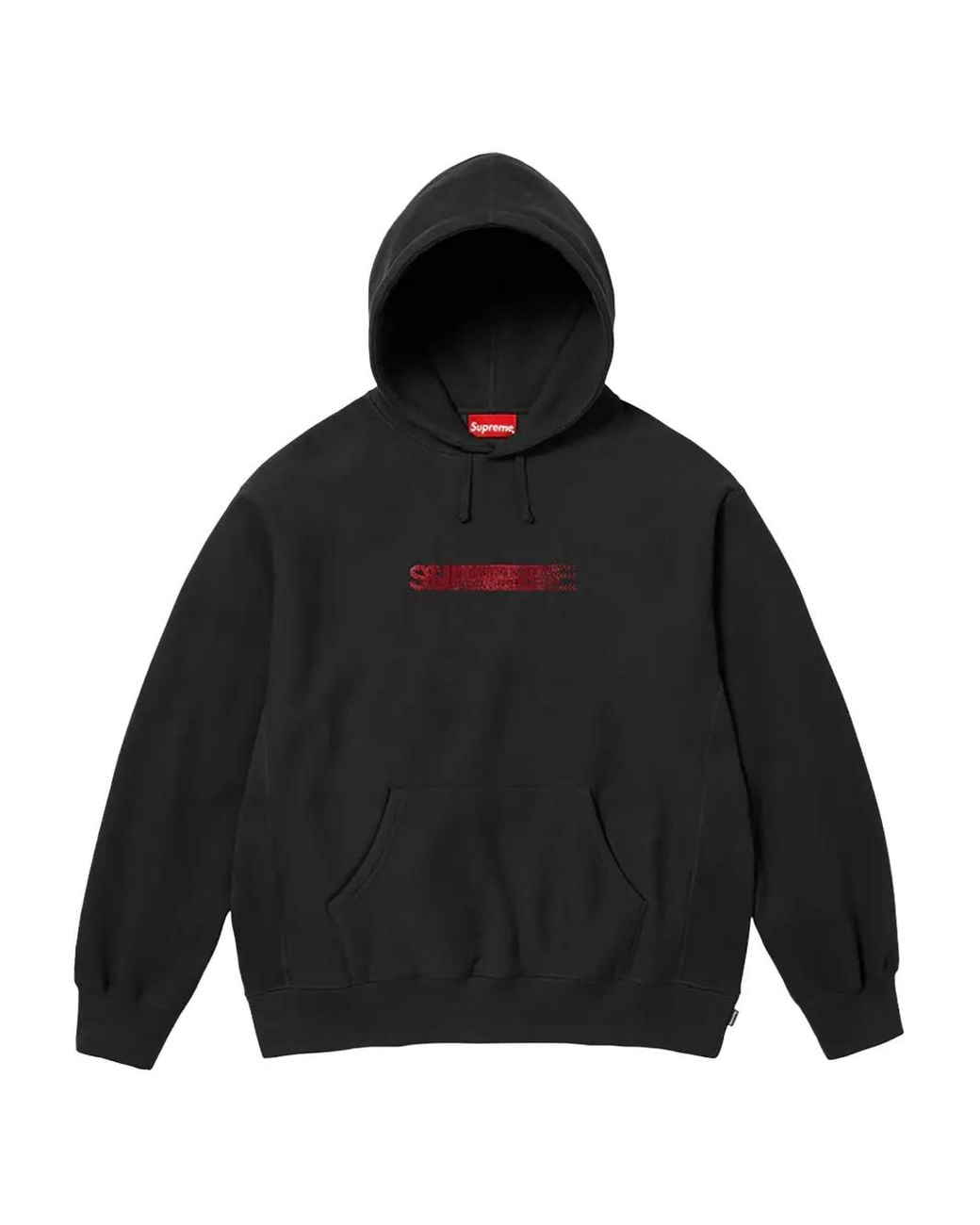 Supreme Black X Swarovski Motion-Logo Hoodie for men
