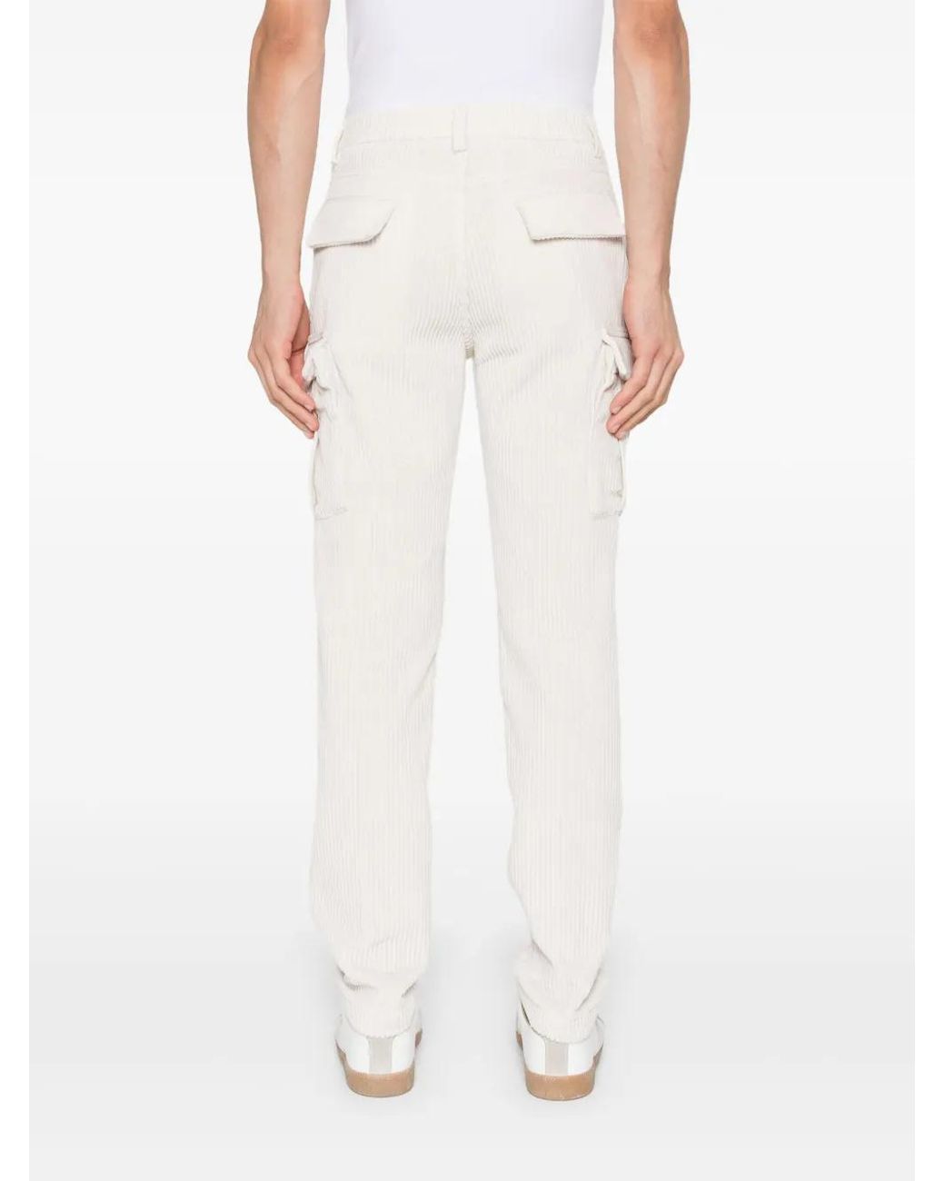 Eleventy White Cotton Trousers for men