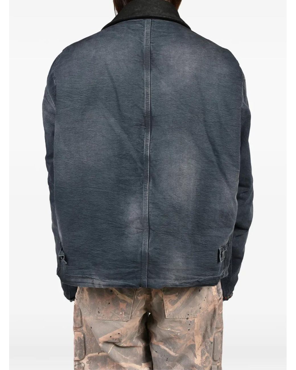 Satoshi Nakamoto Gray 9 To 5 Work Jacket for men