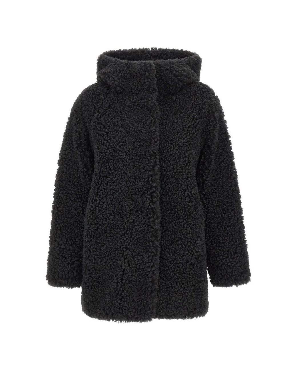 Rrd Black Reversible Hooded Coat