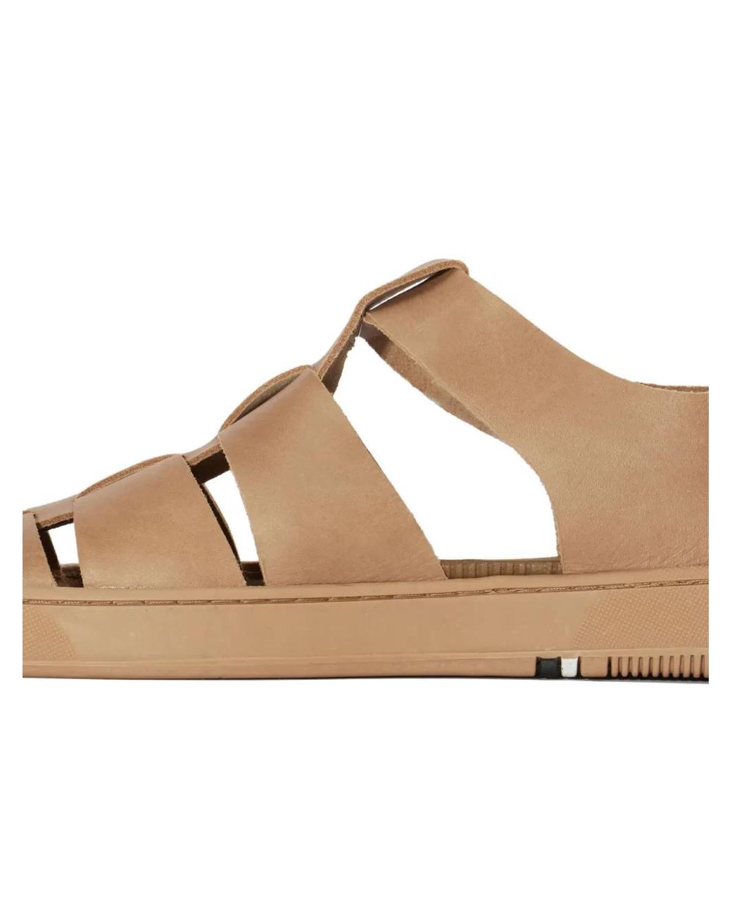 Osklen Brown Soho Resort Leather Sandals for men