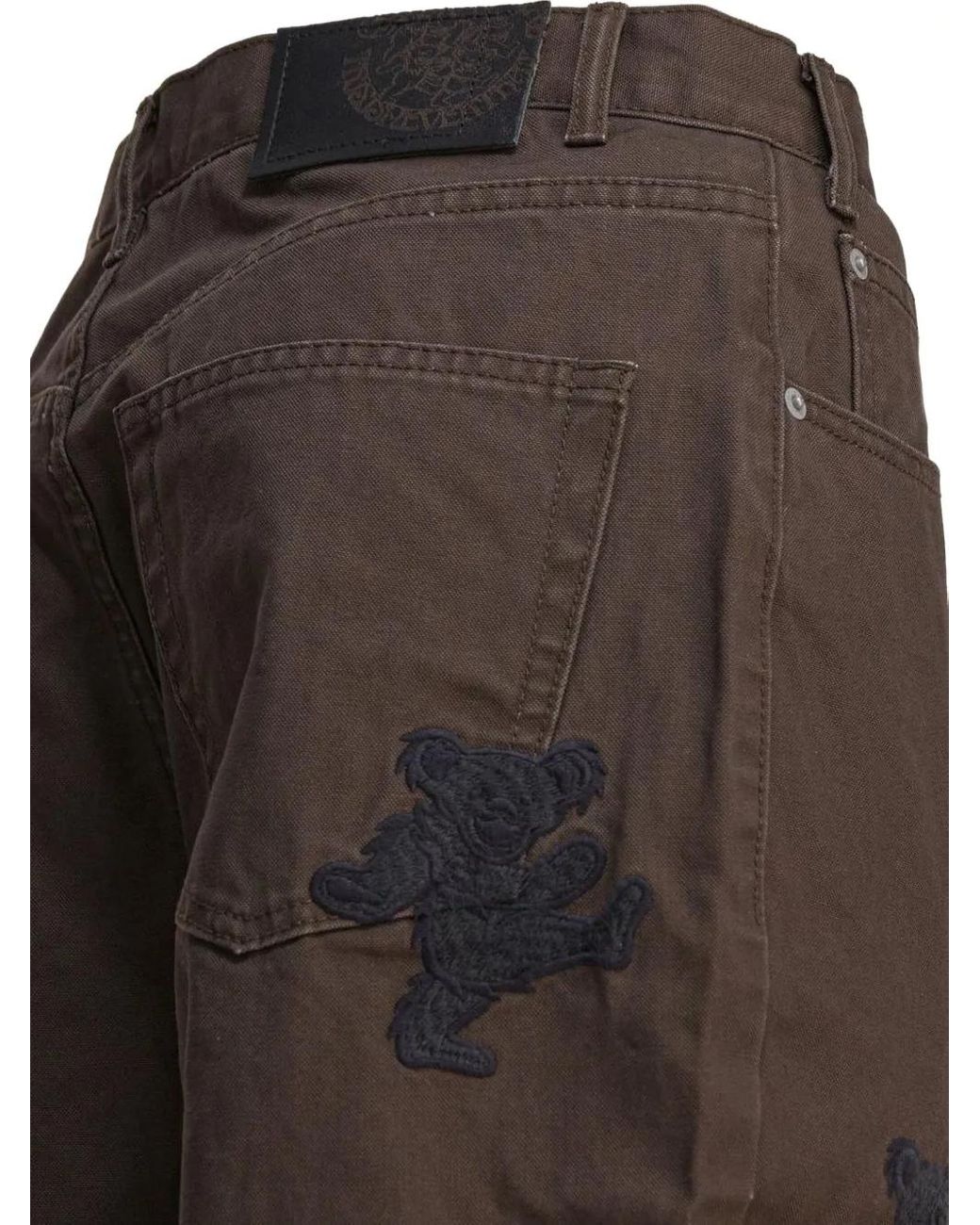 Thisisneverthat Brown Cotton Trousers for men