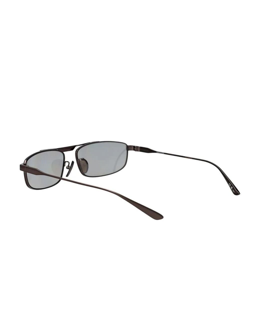 Balenciaga Gray Rectangle-Frame Sunglasses